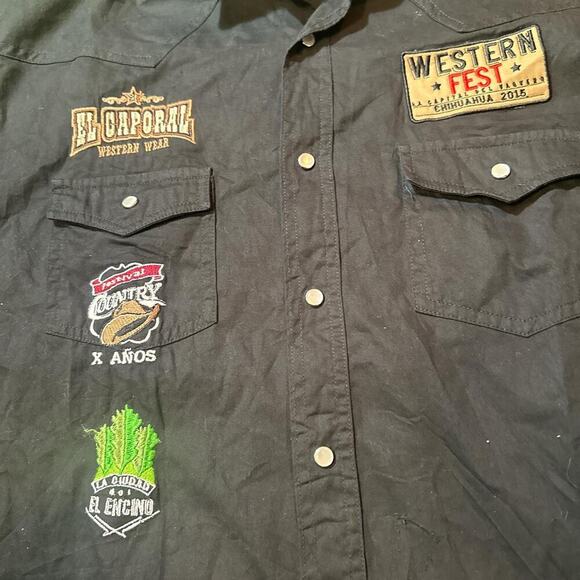 2015 Chihuahua Retro El Caporal Western Fest Button-Up Shirt - Picture 2 of 4